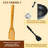 Wooden Spoons for Cooking, 7-Piece Kitchen Nonstick Bamboo Cooking Utensils Set, Durable and Healthy Bamboo Wooden