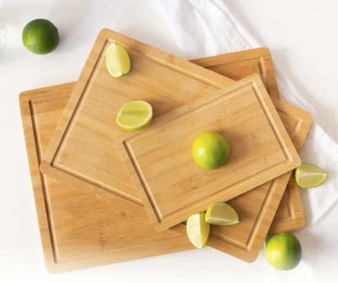 17.72 11.81 Dura Living Bamboo Cutting Board x Heavy Duty, Eco-Friendly Chopping Board for Kitchen Prep, Meat
