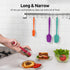 U-Taste Heat Resistant Silicone Spatula - 480ºF Food Grade Kitchen Baking Bowl Scraper - 4 Pcs Colorful