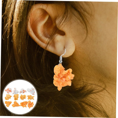 20Pcs Artificial Popcorn Resin Decoration, Popcorn Garland Model Set for DIY Earring Bracelet Necklace Accessory