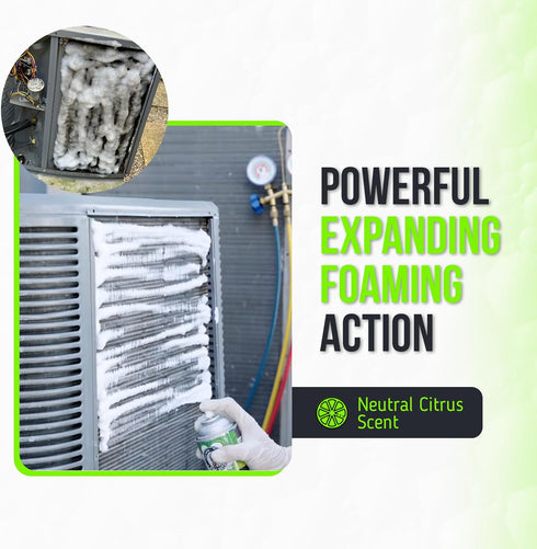 Foam Blaster AC Coil Cleaner for AC Unit - No Rinse Formula for Evaporators & Condensers