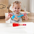 Hape Percussion Duo | Wooden Musical Instrument Toy Set with Clapper & Guiro for Toddlers