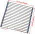 Roll Up Dish Drying Rack, Stainless Steel and Silicone Over The Sink Foldable Drain Rack for Kitchen, 14.5” x 14”, Gray