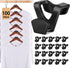 HOUSE DAY Space Saving Hanger Hooks, 100 Pack Black Clothes Hanger Connector Hooks, Heavy Duty for Closet