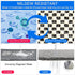 Shower Mat Bathtub Mat Non Slip - 16x32 Inch, Upgraded No Suction Cup Soft Textured PVC Loofah Tub Mat with Drain for