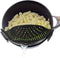 Heat Resistant Silicone Pot Strainer - Clip on Pan Strainer for All Pots and Bowls, Black (LJ-ZLK-1127B1)