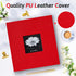 Photo Album 4x6 200 Photos with Writing Space, Leather Cover Album with Display Picture Window, Photo Book for Wedding Family Baby Gift by popotop