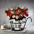 8.66X7.08X6.49 Inch Yardwe Hanging Succulent Planter Flowerpot Holder Stand for Balcony Window Porch Metal Plant Stand
