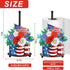 4th 250th Countertop JarThenaAMCS Patriotic Vase Paper Towel Holder Stand of July American Flag Star Flower Metal