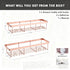 Moforoco Shower Caddy Shelf Organizer Rack, Self Adhesive Black Bathroom Shelves Basket, Home Farmhouse Wall Inside