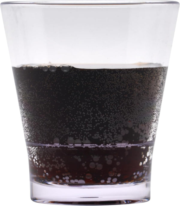 G.E.T. S-11-CL-EC 12 oz. Clear Rim-Full Stackable Glass, Break Resistant (Pack of 4)