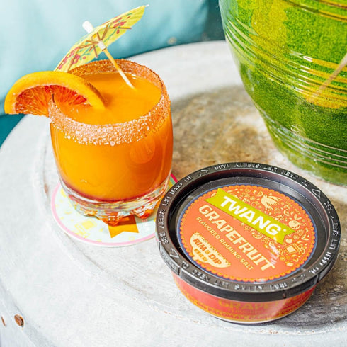 Rimming Pack 4 oz (Pack 3) Twang Cocktail Flavored Salt, Lime, Chile Lime and Grapefruit, Variety Garnish for Mixed