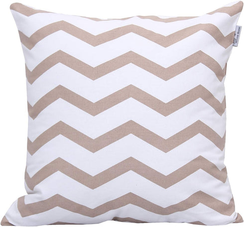 Seat,4pc pack 18x18" Accent Home Cotton Canvas Throw Cushion Cover Printed Both Side For Home Sofa Couch, Chair Back
