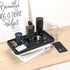Bamboo Bathroom Vanity Tray for Countertop, Small Decorative Wood Organizer for Dresser Tops and Toilets