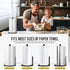 Black Paper Towel Holder - Weighted Countertop Stand for Kitchen and Bathroom, Steady Paper Roll Holder