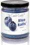 Two Blue Balls - Blueberry Scented 6 Ounce Jar Candle with 40 Hour Burn