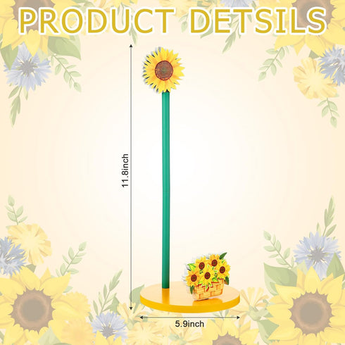 Countertop Namalu Sunflower Paper Towel Holder Sunflower Kitchen Decor Kitchen Fun Paper Towel Holder Dispenser