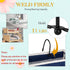 Bedside Storage Caddy, Hanging Storage Bag for Headboards, Bunk Beds, Dorm Rooms, Book Phone Magazine Holder (Navy Blue)