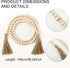 Jutom 20 Pieces Decorative Balls Set for Bowls, Assorted Decorative Filler with Wood Bead Garland