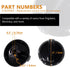316220002 Stove Knob Assembly for Gas Oven Range, Compatible with Frigidaire Burner Accessories, 4PACK