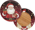 gearider Set 2 Christmas Stool Cushion Covers Round of Santa Claus Soft Stool Slipcover Bar Chair Covers Vanity Stool