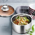 E-far 1 Quart Stainless Steel Saucepan with Lid, Small Cooking Pot, Easy Clean & Rust Free, Dishwasher Safe