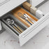 Bamboo Drawer Organizer, Kitchen Utensil Organizer, Office Supplies Desk Organizer, 12"*4"*2"