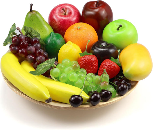 20 Pcs Fake Fruit Pack, Artificial Fruit for Decoration Party, Realistic Fake