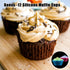 CAKETIME Silicone Muffin Pan Set - Mini 24 Cups and Regular 12 Cups Nonstick Food Grade Molds
