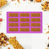 Palksky 2 Pack Medium Narrow Silicone Rectangle Molds, 12 Cavity for Protein Bars, Energy Bars, Caramel, Muffins