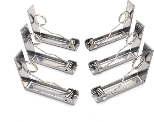Tablecloth Clips, Set of 6 Extra Large Table Cover Cloth Clamps for Home Party & Picnic (Up to 2.4")