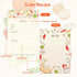 Toplive 50 Pack Recipe Cards: 4x6 Double Sided Kitchen Cards, Thick Cardstock for Bridal Showers and Housewarming Gifts