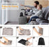 Inflatable Travel Foot Rest Pillow, Adjustable Height Leg Pillow for Kids Air Travel (Grey)
