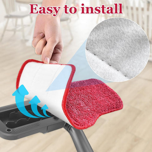 6 Pack 7 1,Reusable Steam Mop Pads Compatible with Schenley Steam Mop Cleaner,Microfiber Steam Mop Replacement Pads