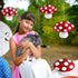 6 3D Eersida Pcs Mushroom Paper Honeycomb Decorations Mushroom Party Decorations Hanging Birthday Decor for Fairy