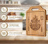 Engraved Bamboo Cutting Board, Grandpa Gifts, 12.3"L x 8.7"W, Birthday Gifts from Grandkids