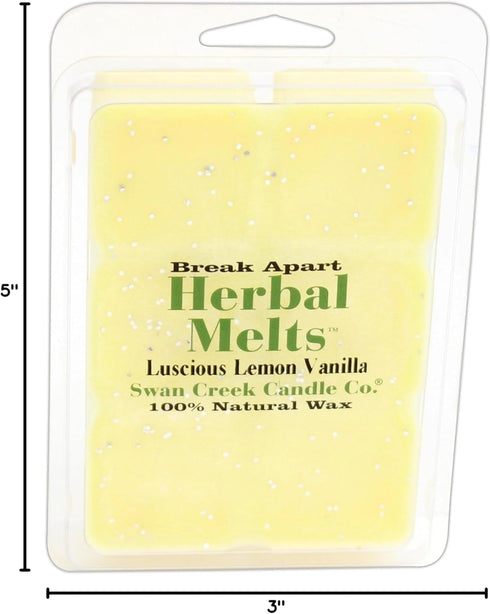 Swan Creek "Luscious Lemon Vanilla" Soy Wax Break Apart Drizzle Melt