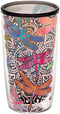 Tervis Made in USA Double Walled Dragonfly Mandala Insulated Tumbler Cup, 16oz Unlidded