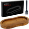BINHAI Salt and Pepper Wood Mill Tray, Retro Colour Pepper Grinder Rest, Work