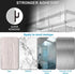 5 Pack Moforoco Adhesive Shower Caddy Organizer Shelves Rack - Corner Bathroom Storage Organization, Home & Kitchen