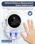 60-Degree Upgraded UV Toothbrush Cleaner Holder Wall Mounted, Temracha Razor Electric Toothbrush Holder for Bathroom