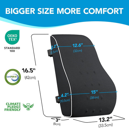 Lumbar Support Pillow for Office Chair, Office Home Essentials,Gifts for Mom,Dad, Back Support Pillow for Car, Chair