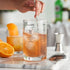 True Mixing Glass Cocktail and Bar Tools: 17 Oz, 1-Piece with Thick Base, Pour Spout, and 5 Printed Recipes