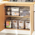 shopwithgreen Refrigerator Organizer Bins with Pull-out Drawer, Clear Fridge Drawer Organizer with Handle