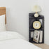 3-Tier Black Small Corner Shelf Stand, Waterproof Bathroom Storage, Toilet Paper Storage, Corner Table for Small Spaces
