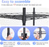 FDW Wire Shelving Units Adjustable Metal Storage Rack 23D x 13W x 30H 3 Tier Pantry Shelves for Kitchen Garage, Black