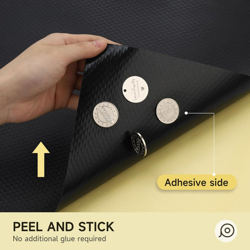 WochiTV Adhesive Shelf Liner | 11.8 X 120 Inches Peel and Stick Kitchen Liner for Cabinets, Drawers, Waterproof