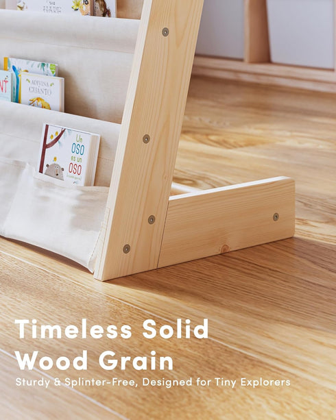 G&W Gruwald Kids Bookshelf, Book Shelf for Kids Rooms, Toddler Bookshelf, Book Rack for Kid (Wood, Medium)