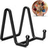 3 Pack 3 Inch Metal Square Wire Plate Stands for Display, Picture Frame Holder for Decorative Plates, Books, and Photos