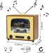 6" 8 MOMENTS IN TIME Retro TV Christmas Village Scene Animated Train, LED Lights, Plays Classic Holiday Songs Battery